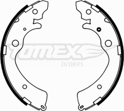 TOMEX brakes TX 21-74 - Комплект гальм, барабанний механізм autocars.com.ua