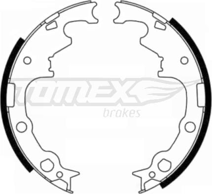 TOMEX brakes TX 21-80 - Комплект гальм, барабанний механізм autocars.com.ua