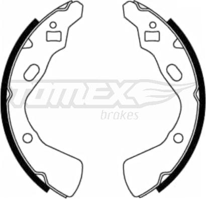 TOMEX brakes TX 21-83 - Комплект гальм, барабанний механізм autocars.com.ua