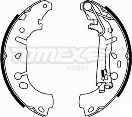 TOMEX brakes TX 21-85 - Комплект тормозных колодок, барабанные autodnr.net