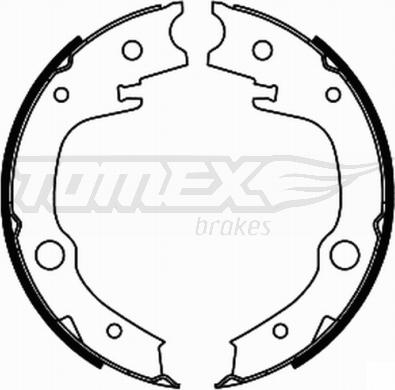 TOMEX brakes TX 21-86 - Комплект тормозных колодок, барабанные autodnr.net