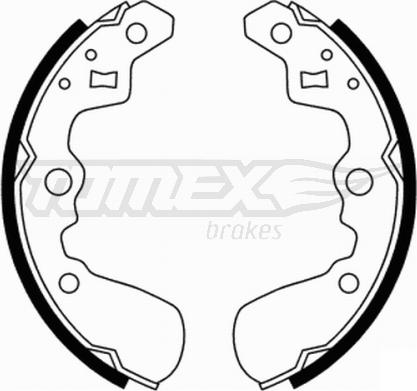 TOMEX brakes TX 21-89 - Комплект гальм, барабанний механізм autocars.com.ua