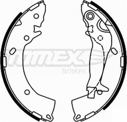 TOMEX brakes TX 21-92 - Комплект гальм, барабанний механізм autocars.com.ua