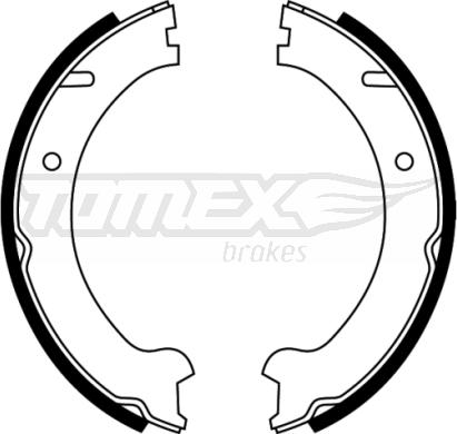 TOMEX brakes TX 22-10 - Комплект гальм, барабанний механізм autocars.com.ua