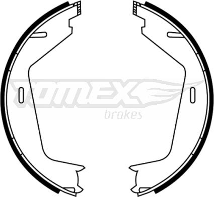 TOMEX brakes TX 22-11 - Комплект тормозных колодок, барабанные autodnr.net