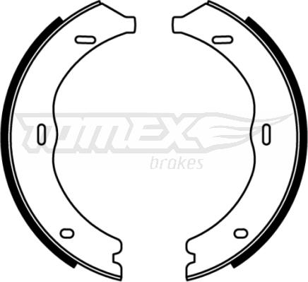 TOMEX brakes TX 22-12 - Комплект гальм, барабанний механізм autocars.com.ua