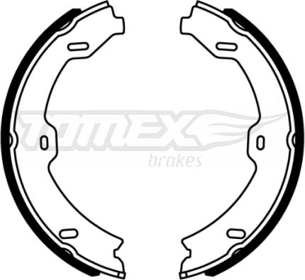 TOMEX brakes TX 22-14 - Комплект тормозных колодок, барабанные autodnr.net