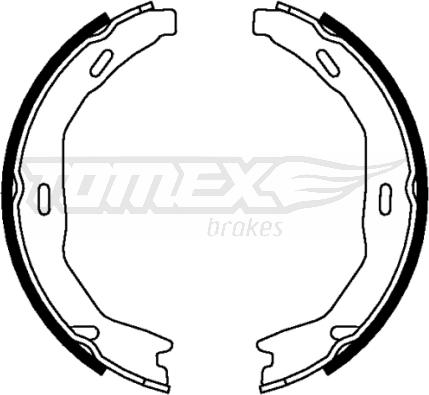 TOMEX brakes TX 22-15 - Комплект тормозных колодок, барабанные autodnr.net