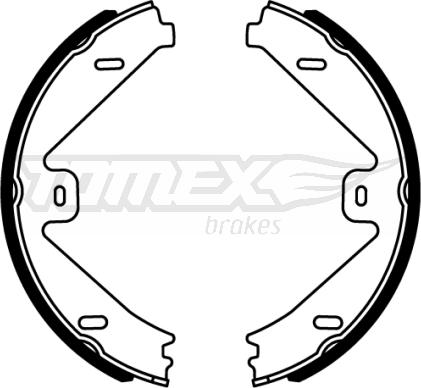 TOMEX brakes TX 22-16 - Комплект тормозных колодок, барабанные autodnr.net