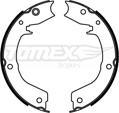 TOMEX brakes TX 22-19 - Комплект гальм, барабанний механізм autocars.com.ua