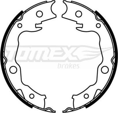 TOMEX brakes TX 22-24 - Комплект гальм, барабанний механізм autocars.com.ua