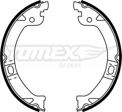 TOMEX brakes TX 22-26 - Комплект гальм, барабанний механізм autocars.com.ua