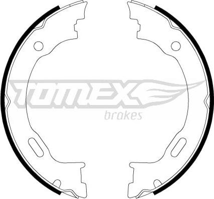 TOMEX brakes TX 22-27 - Комплект тормозных колодок, барабанные autodnr.net