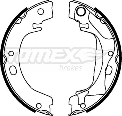 TOMEX brakes TX 22-28 - Комплект гальм, барабанний механізм autocars.com.ua