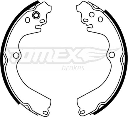 TOMEX brakes TX 22-32 - Комплект гальм, барабанний механізм autocars.com.ua