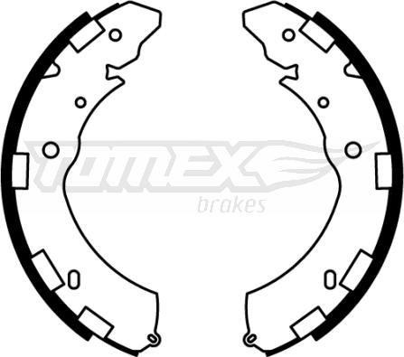TOMEX brakes TX 22-37 - Комплект гальм, барабанний механізм autocars.com.ua