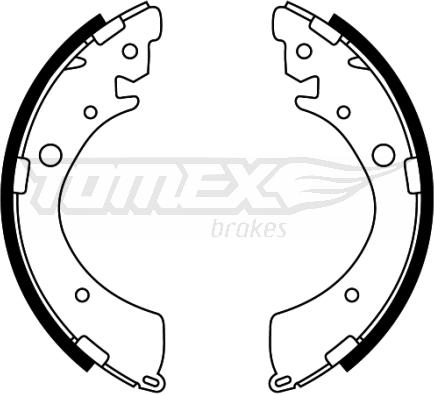 TOMEX brakes TX 22-40 - Комплект гальм, барабанний механізм autocars.com.ua