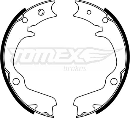 TOMEX brakes TX 22-41 - Комплект гальм, барабанний механізм autocars.com.ua