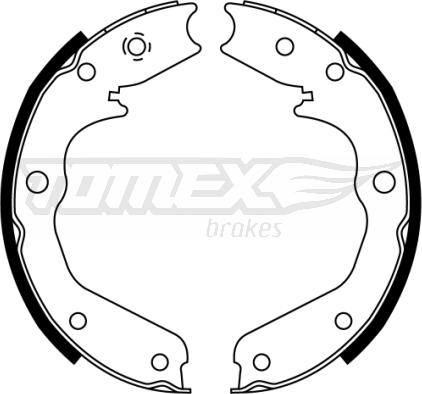 TOMEX brakes TX 22-43 - Комплект гальм, барабанний механізм autocars.com.ua