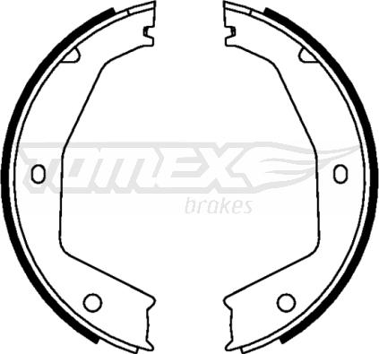 TOMEX brakes TX 22-44 - Комплект гальм, барабанний механізм autocars.com.ua