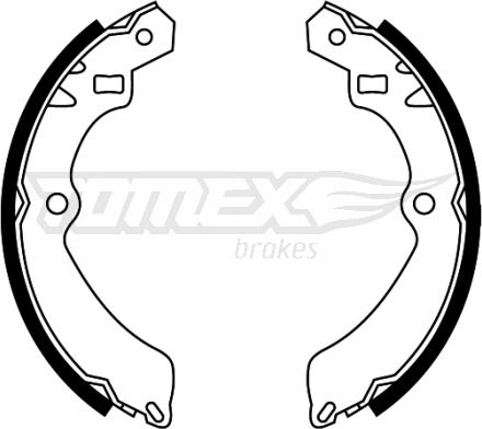 TOMEX brakes TX 22-46 - Комплект гальм, барабанний механізм autocars.com.ua