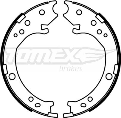 TOMEX brakes TX 22-51 - Комплект гальм, барабанний механізм autocars.com.ua