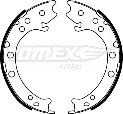 TOMEX brakes TX 22-52 - Комплект гальм, барабанний механізм autocars.com.ua