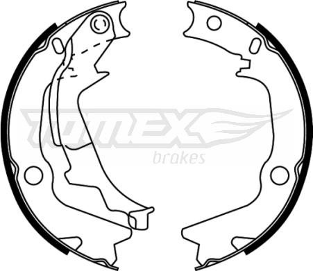 TOMEX brakes TX 22-53 - Комплект гальм, барабанний механізм autocars.com.ua