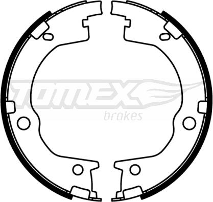 TOMEX brakes TX 22-55 - Комплект гальм, барабанний механізм autocars.com.ua
