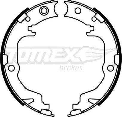 TOMEX brakes TX 22-60 - Комплект тормозных колодок, барабанные autodnr.net