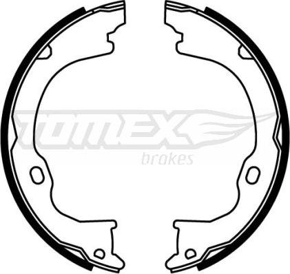 TOMEX brakes TX 22-61 - Комплект тормозных колодок, барабанные autodnr.net