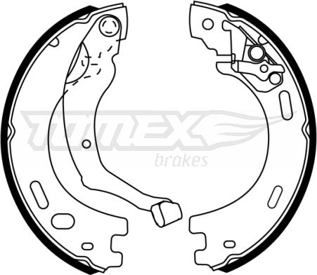 TOMEX brakes TX 22-63 - Комплект гальм, барабанний механізм autocars.com.ua