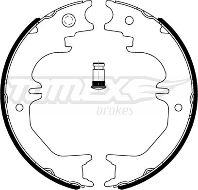 TOMEX brakes TX 22-64 - Комплект гальм, барабанний механізм autocars.com.ua
