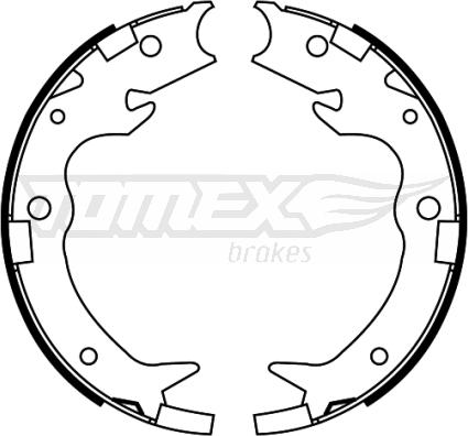 TOMEX brakes TX 22-65 - Комплект тормозных колодок, барабанные autodnr.net
