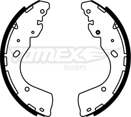 TOMEX brakes TX 22-66 - Комплект гальм, барабанний механізм autocars.com.ua