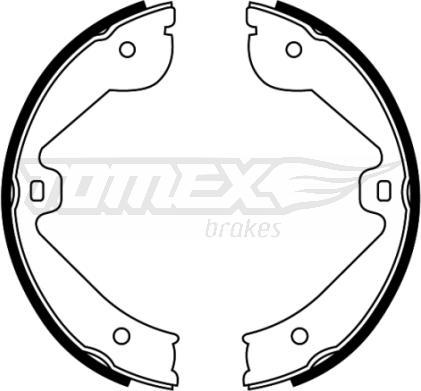 TOMEX brakes TX 22-67 - Комплект тормозных колодок, барабанные autodnr.net