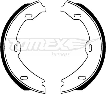 TOMEX brakes TX 22-69 - Комплект тормозных колодок, барабанные autodnr.net