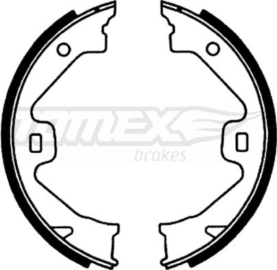 TOMEX brakes TX 22-70 - Комплект тормозных колодок, барабанные autodnr.net