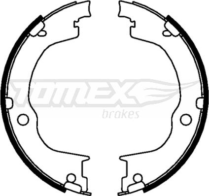 TOMEX brakes TX 22-77 - Комплект гальм, барабанний механізм autocars.com.ua