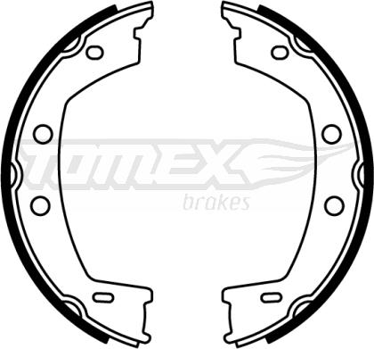 TOMEX brakes TX 22-79 - Комплект гальм, барабанний механізм autocars.com.ua