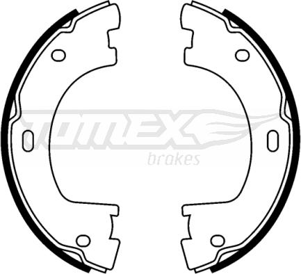 TOMEX brakes TX 22-83 - Комплект тормозных колодок, барабанные autodnr.net