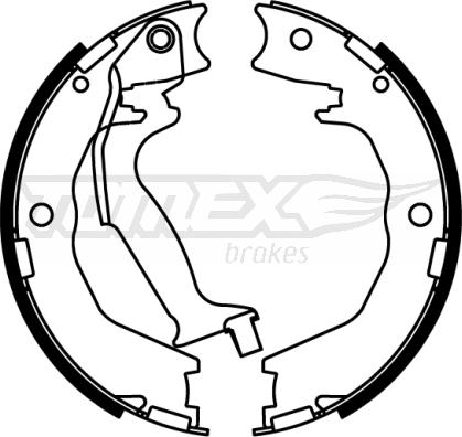 TOMEX brakes TX 22-85 - Комплект гальм, барабанний механізм autocars.com.ua