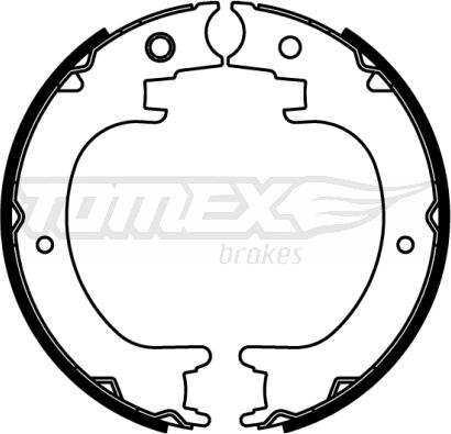 TOMEX brakes TX 22-86 - Комплект гальм, барабанний механізм autocars.com.ua