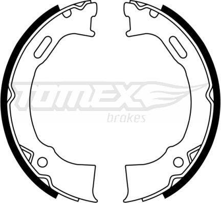 TOMEX brakes TX 22-87 - Комплект гальм, барабанний механізм autocars.com.ua
