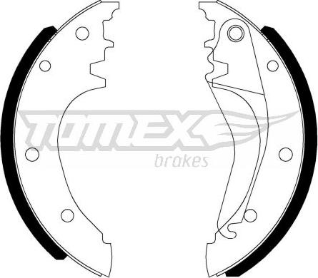TOMEX brakes TX 22-90 - Комплект гальм, барабанний механізм autocars.com.ua