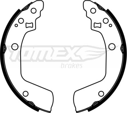 TOMEX brakes TX 22-94 - Комплект гальм, барабанний механізм autocars.com.ua