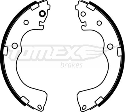 TOMEX brakes TX 22-99 - Комплект гальм, барабанний механізм autocars.com.ua