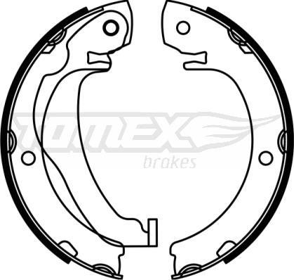 TOMEX brakes TX 23-05 - Комплект гальм, барабанний механізм autocars.com.ua