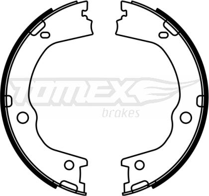 TOMEX brakes TX 23-06 - Комплект гальм, барабанний механізм autocars.com.ua