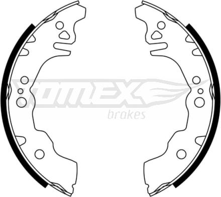 TOMEX brakes TX 23-08 - Комплект тормозных колодок, барабанные autodnr.net